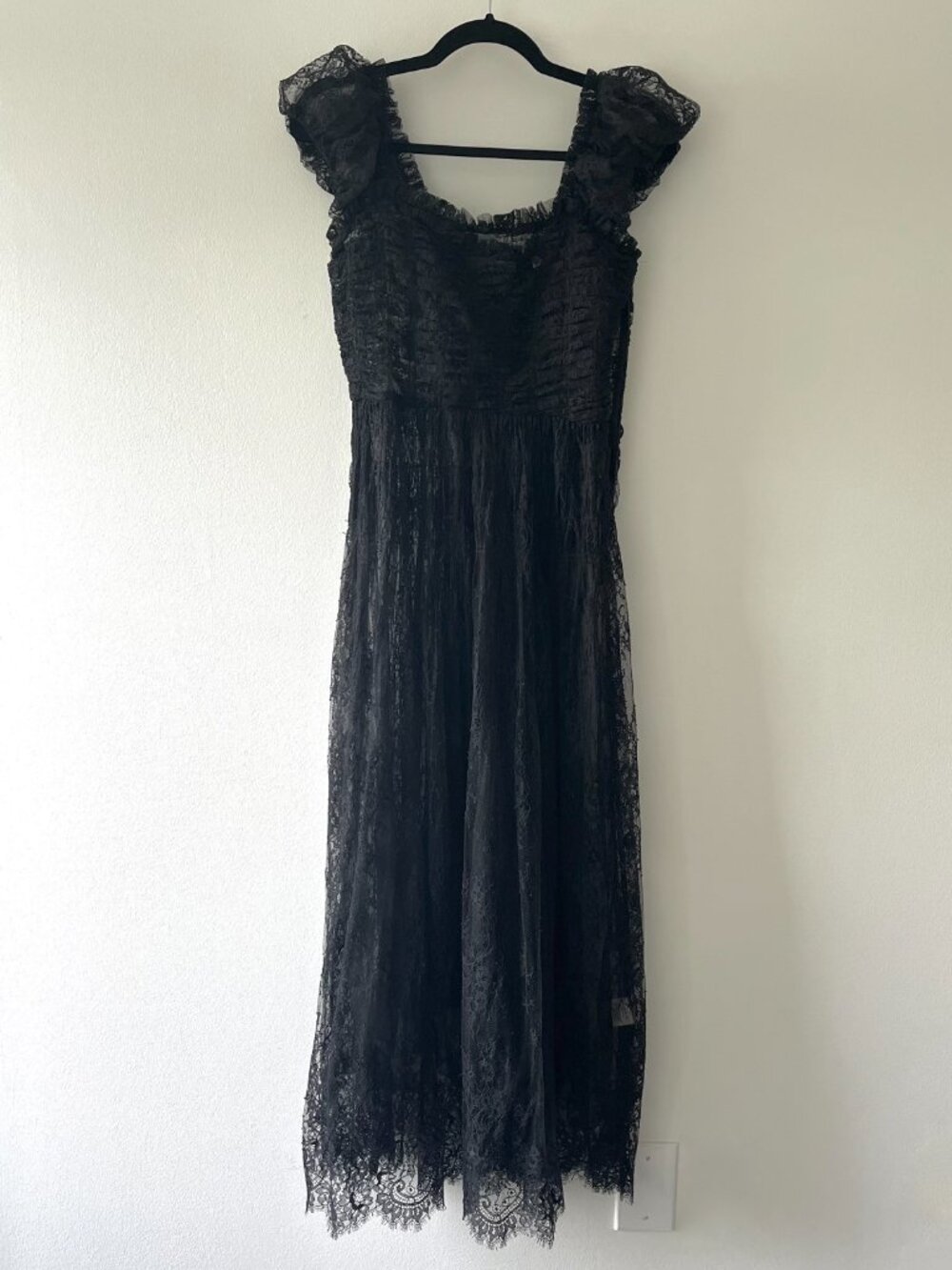 Dôen 'Pamelina' Lace maxi dress, black, S - Picture 7 of 9